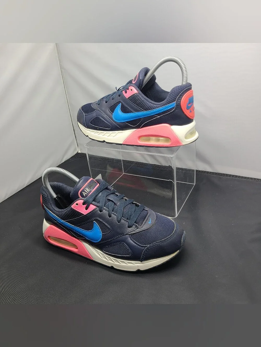 Nike Air Max Ivo Athletic Shoes Obsidian Pink 579998-464 Big Girls Youth 5Y